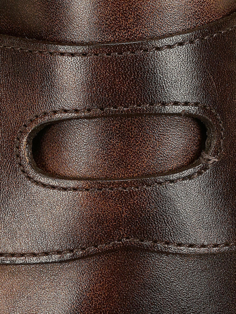 Men's Lopez Leather Loafers - Dark Brown 6