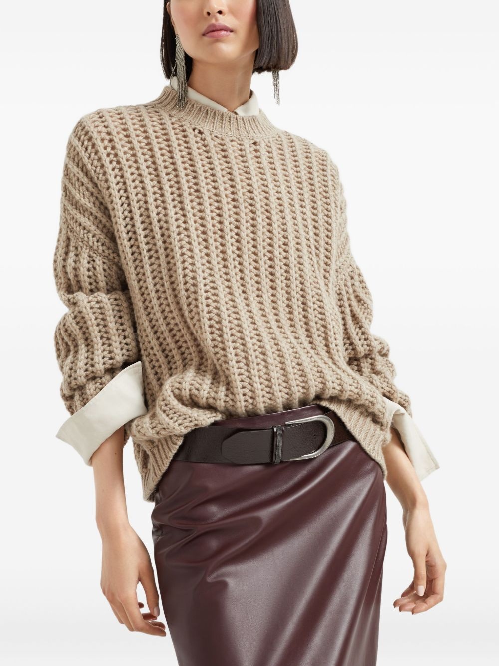 chunky-knit cashmere sweater - 4