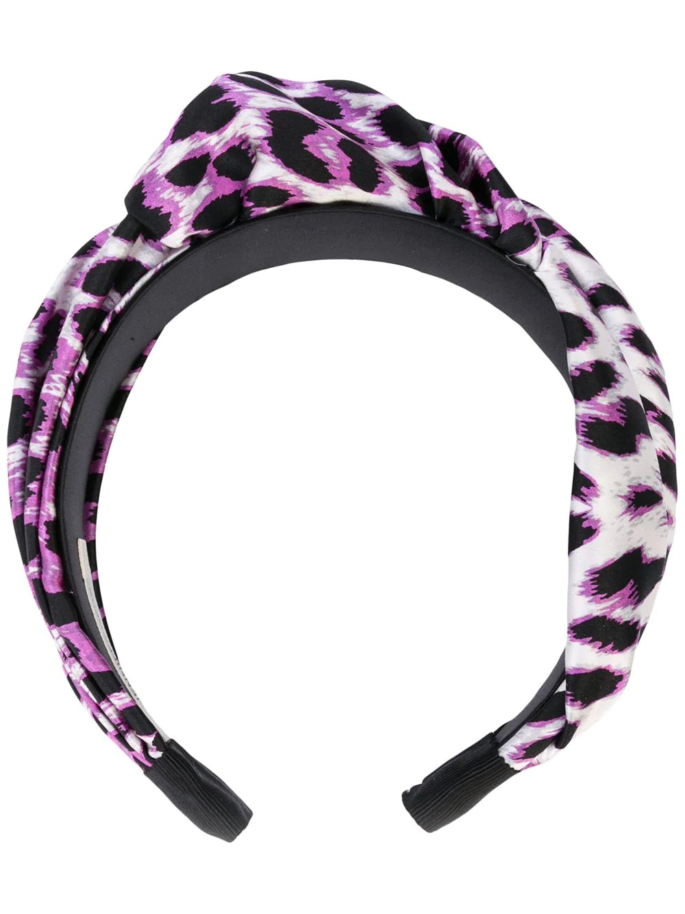 leopard print silk headband - 1