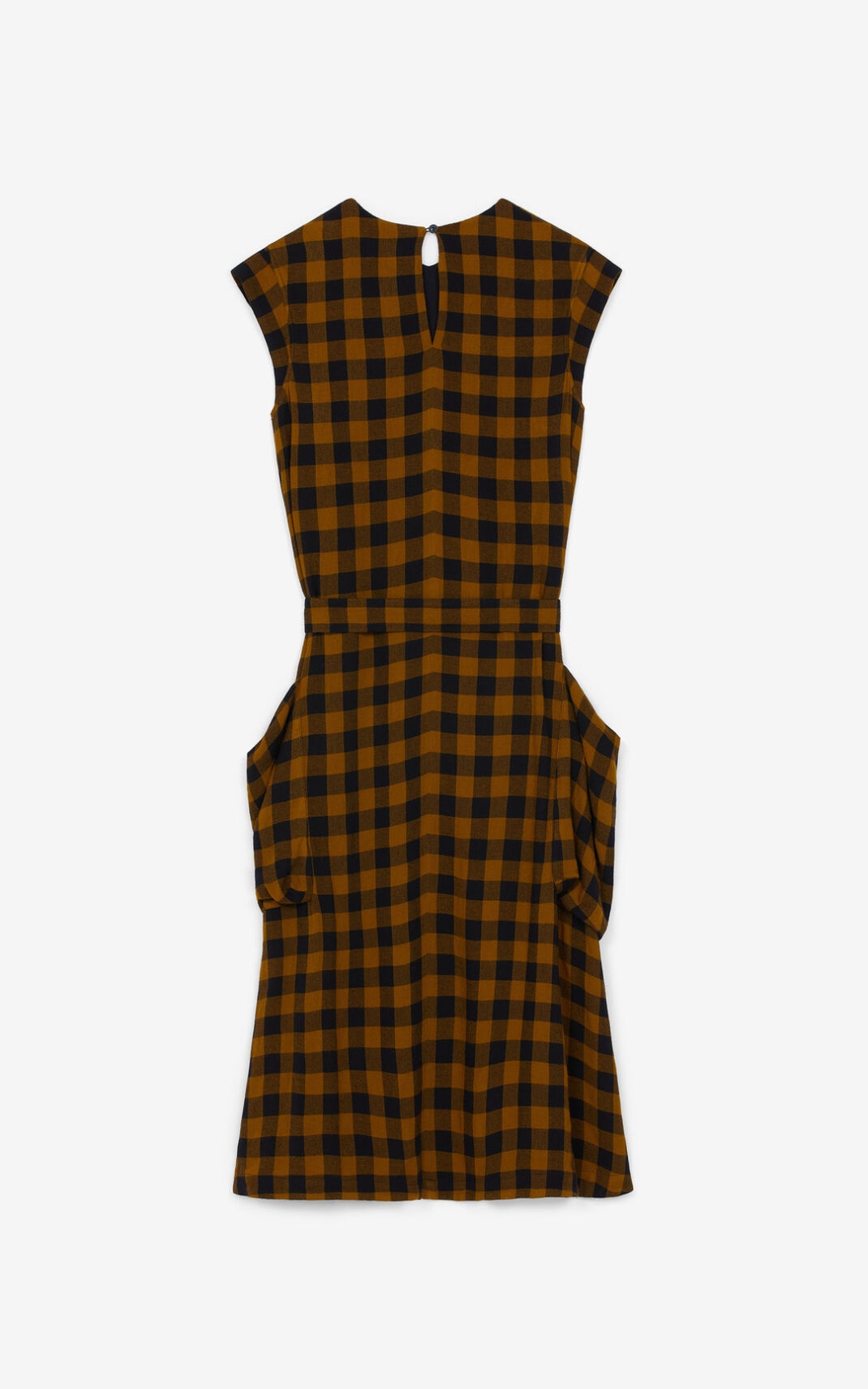 Sleeveless checked dress - 5