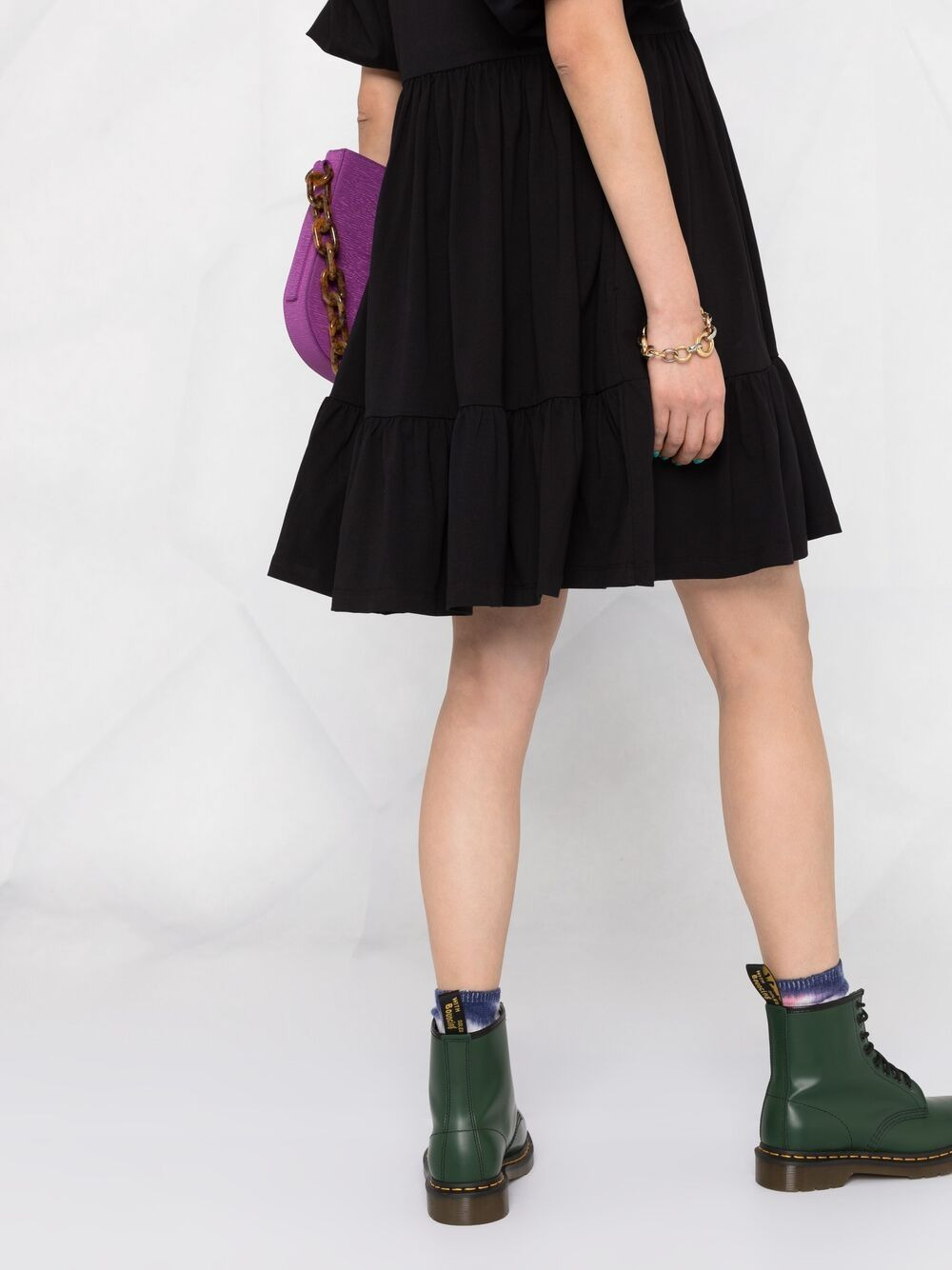 puff-sleeve mini dress - 3