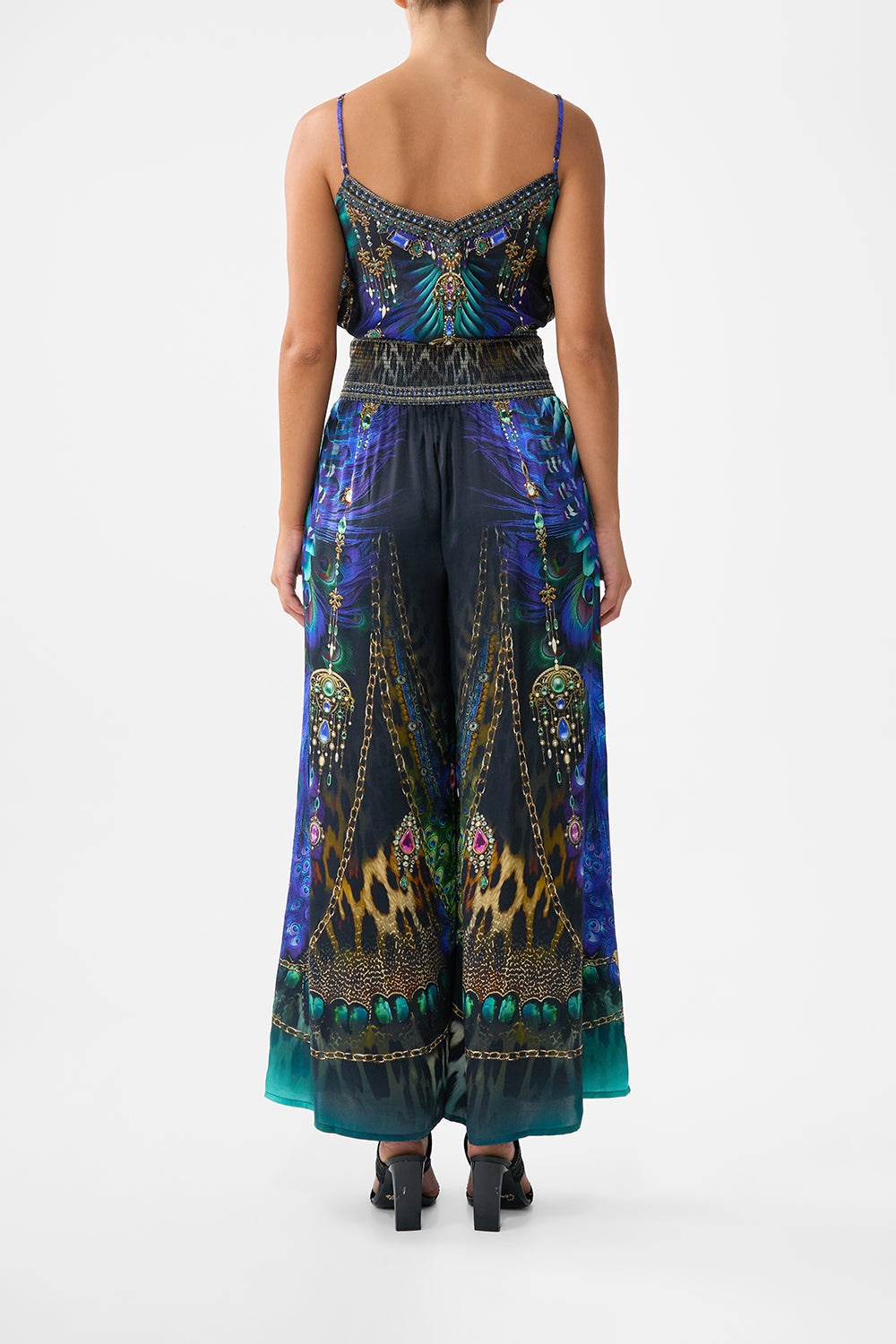 SHIRRED WAIST PANT - 3