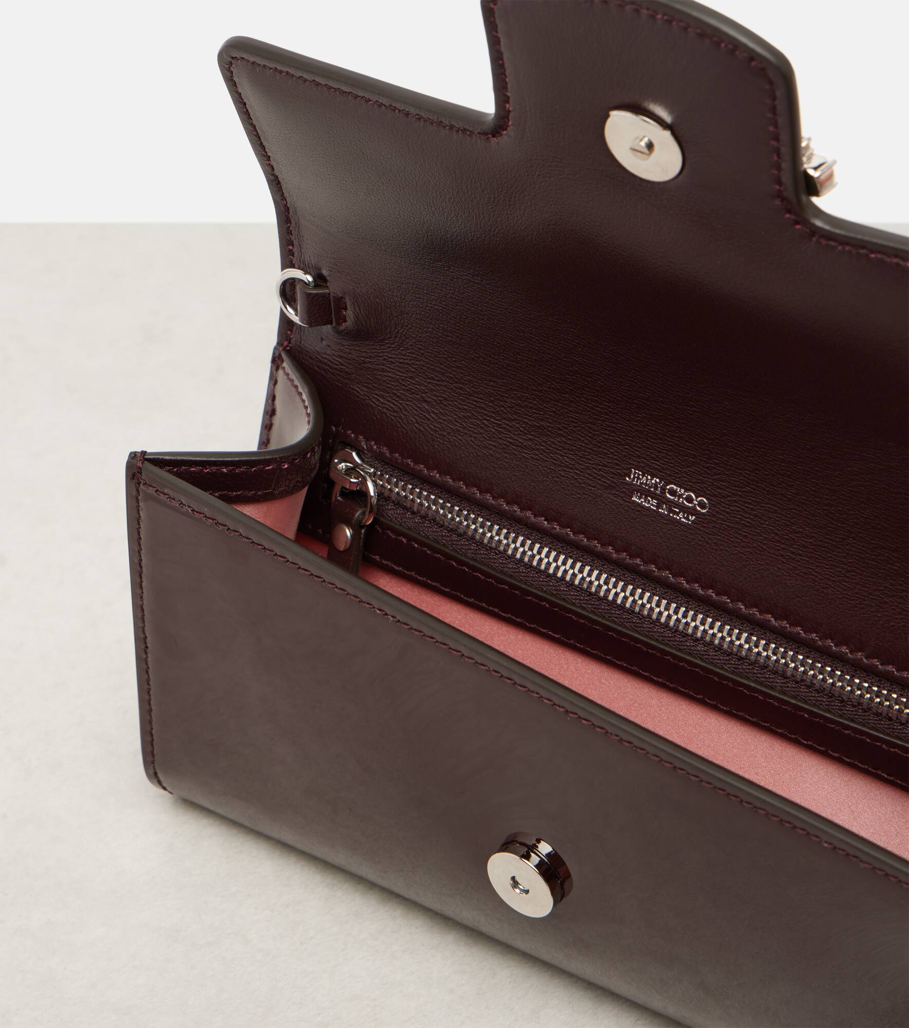 Bing patent leather wallet on chain - 3