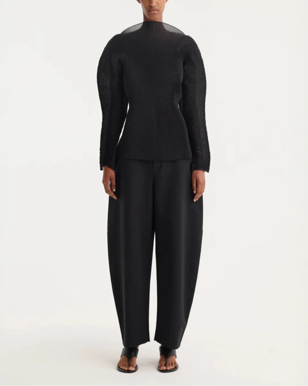 SCULPTURAL PLISSE TOP - 2
