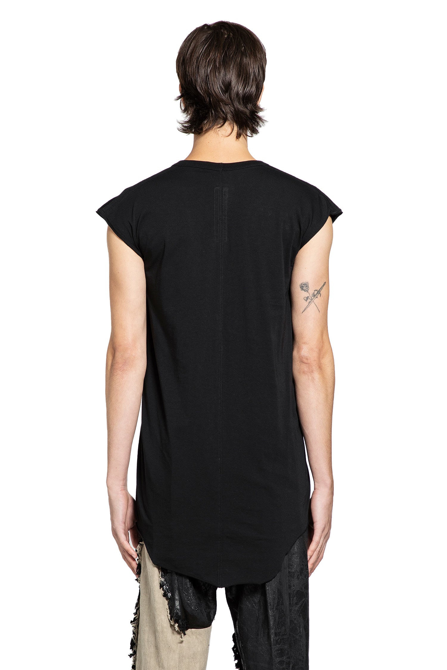 Deep V Neck Cotton Jersey Top - 3