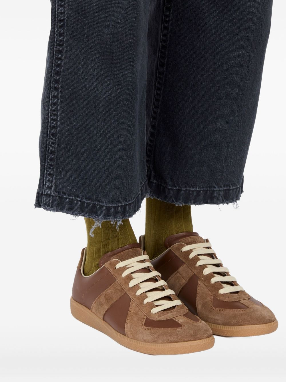 Replica leather sneakers - 5