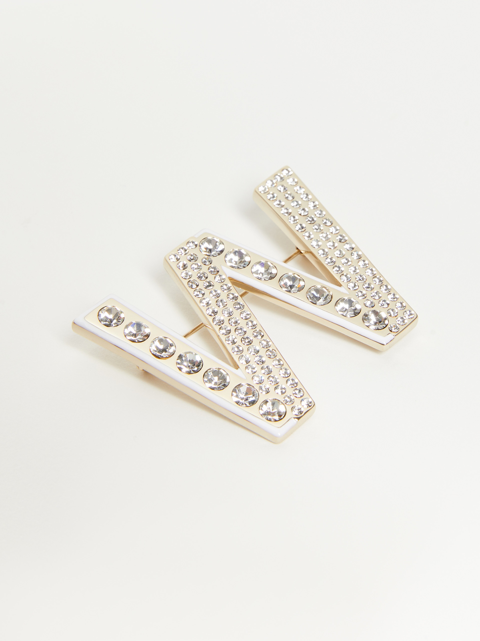 CARELLA Metal brooch with rhinestones - 2