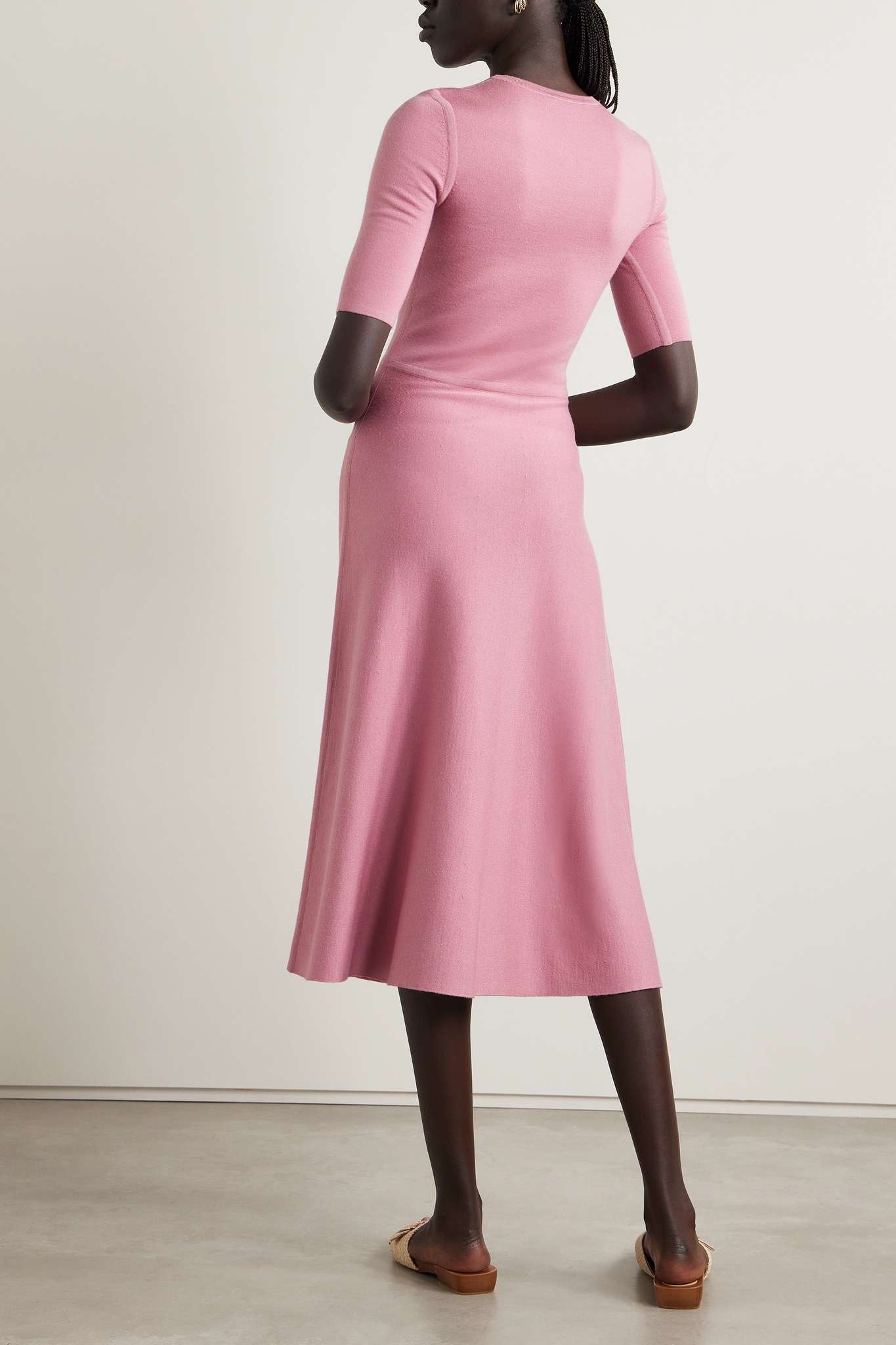 Seymore cashmere and silk-blend midi dress - 4