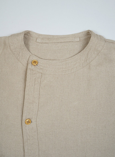 Nigel Cabourn French Work Jacket Linen Pin Oxford in Ivory outlook