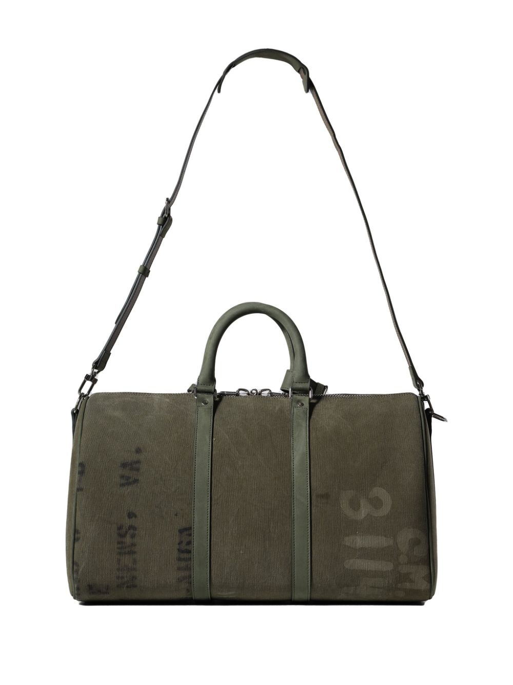 logo-embroidered bag - 6