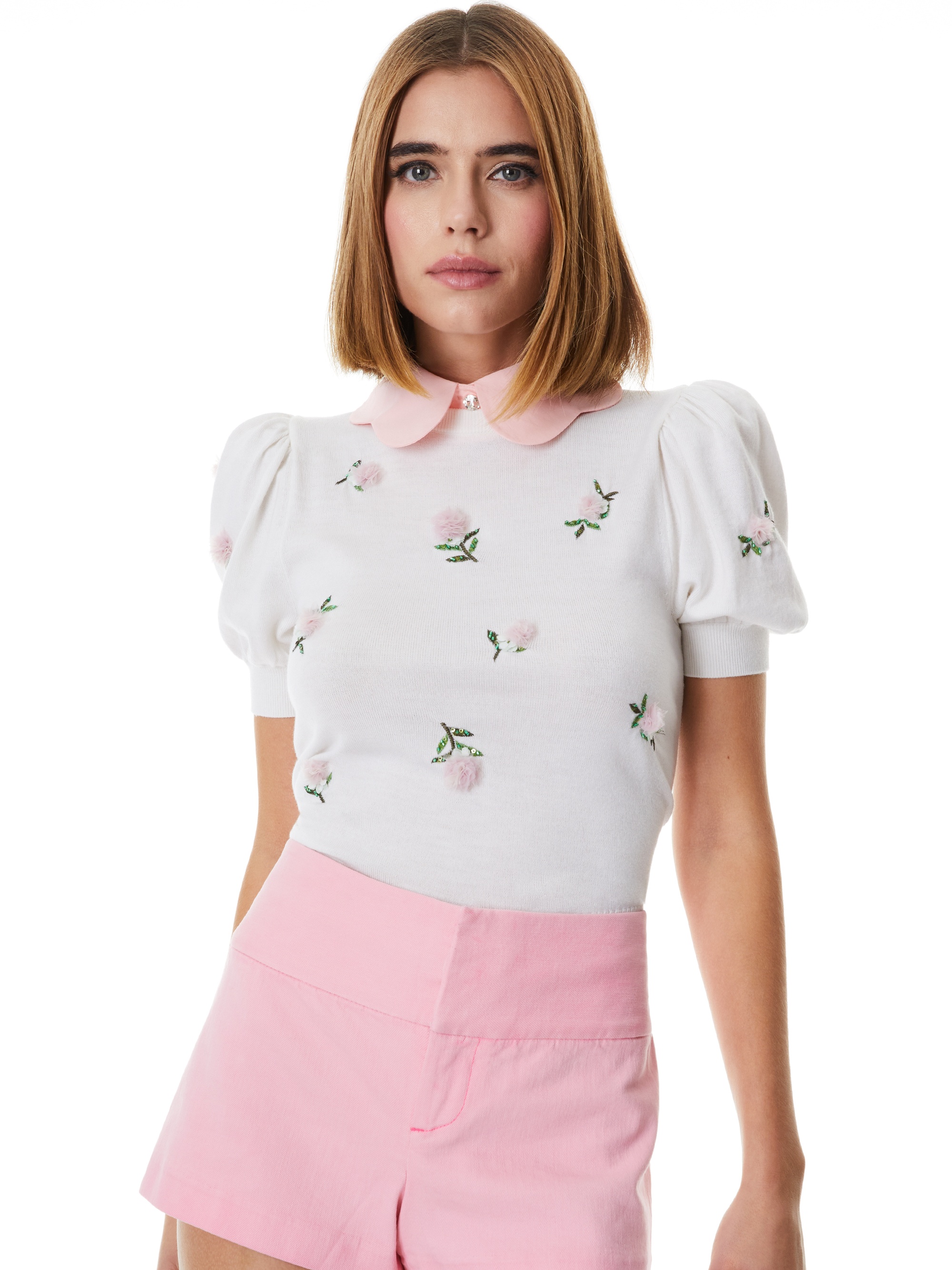 CHASE PUFF SLEEVE SWEATER - 2