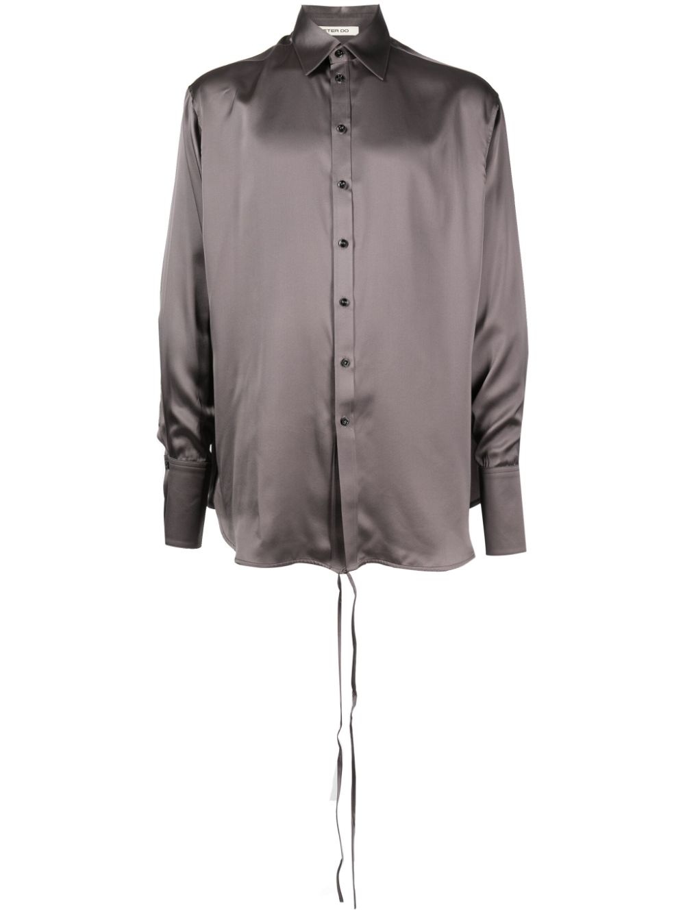convertible silk shirt - 1