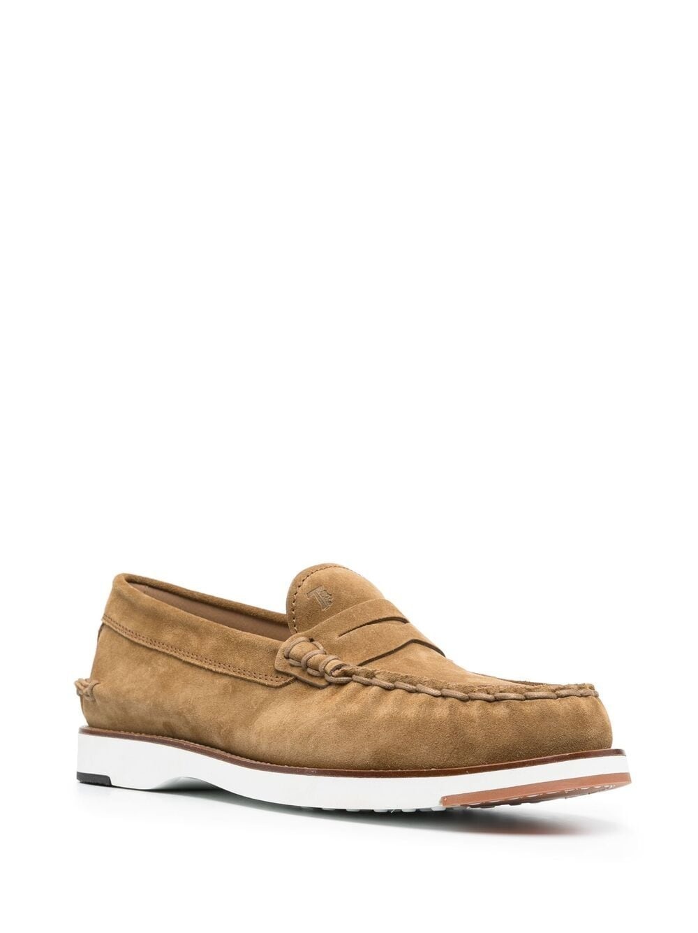 contrasting sole penny loafers - 2