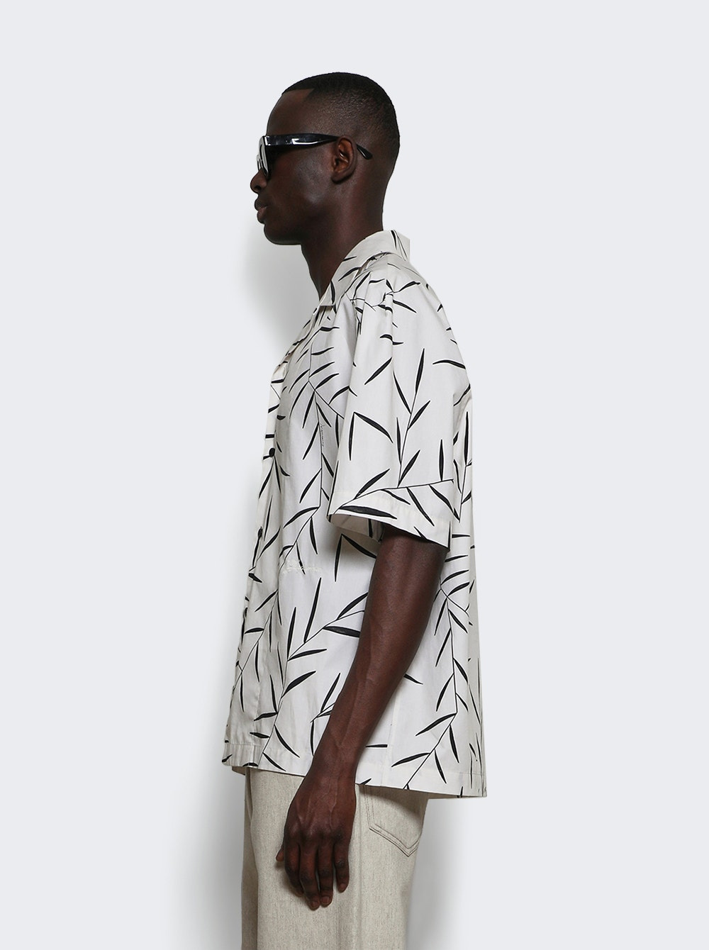 La Chemise Fonccio Print Foliage Off White - 3