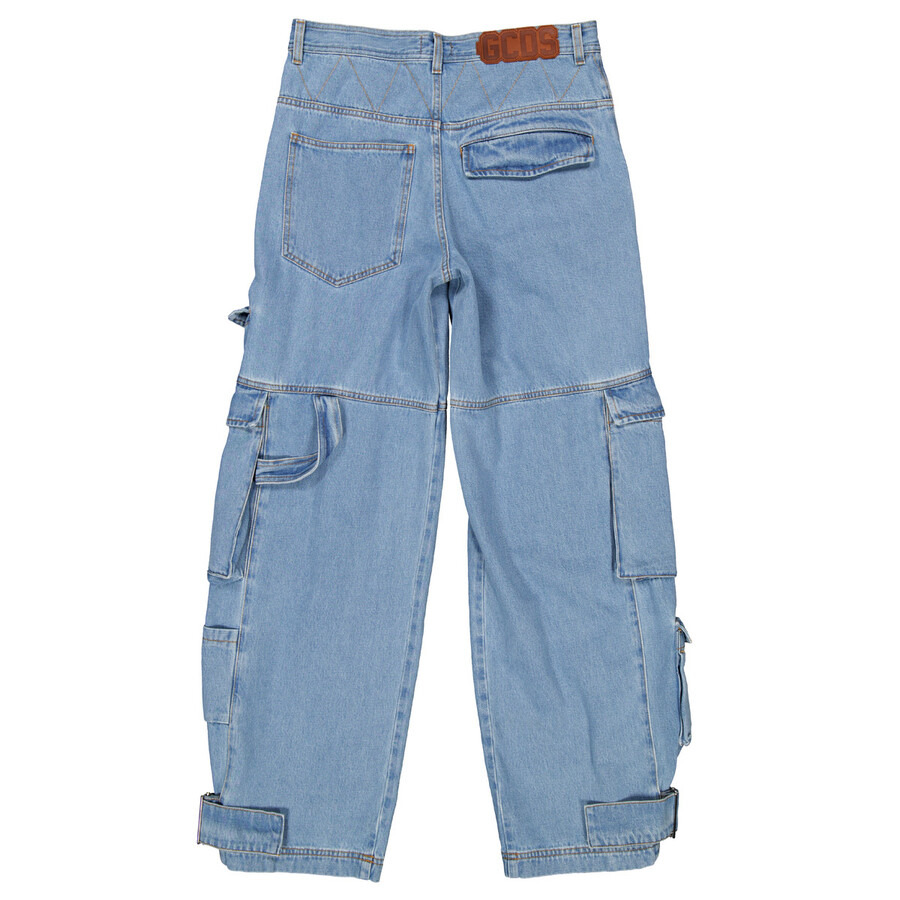 GCDS Cotton Denim Ultracargo Pants - 6