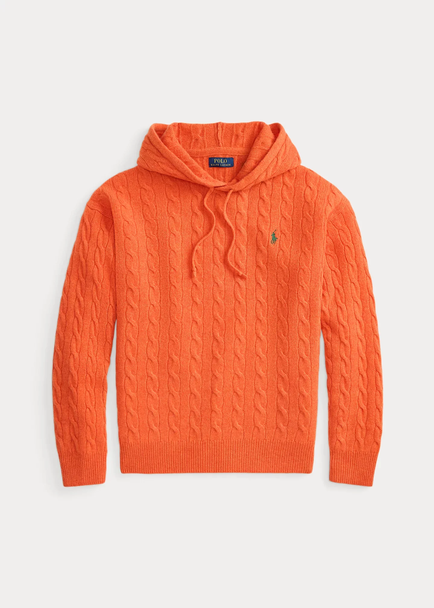Cable-Knit Wool-Cashmere Hooded Sweater - 1