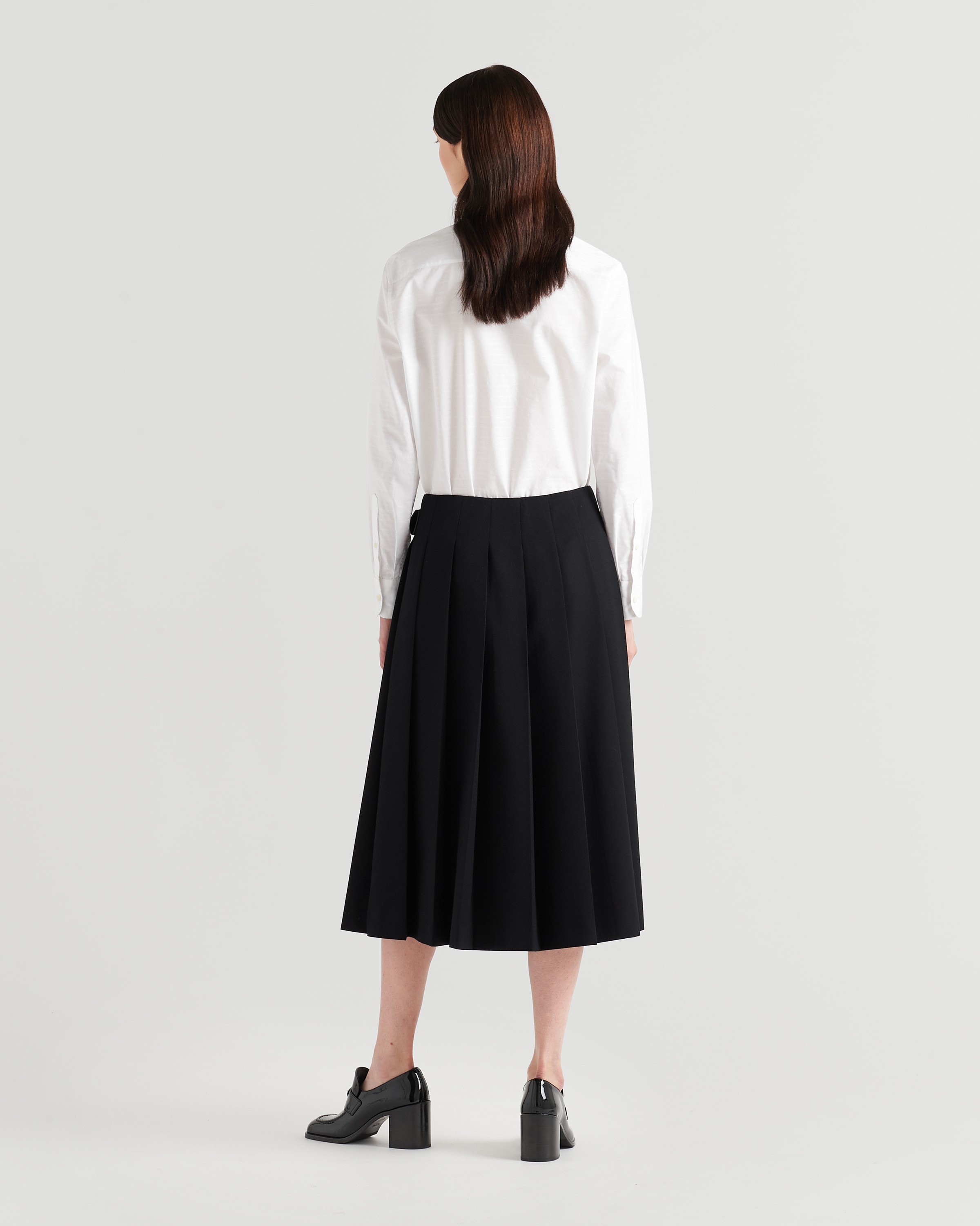 Gabardine midi skirt - 5