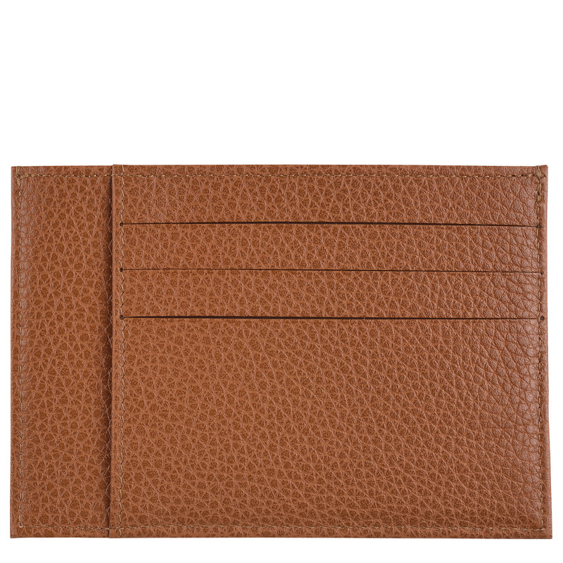 Longchamp Le Foulonné Card holder Caramel - Leather outlook