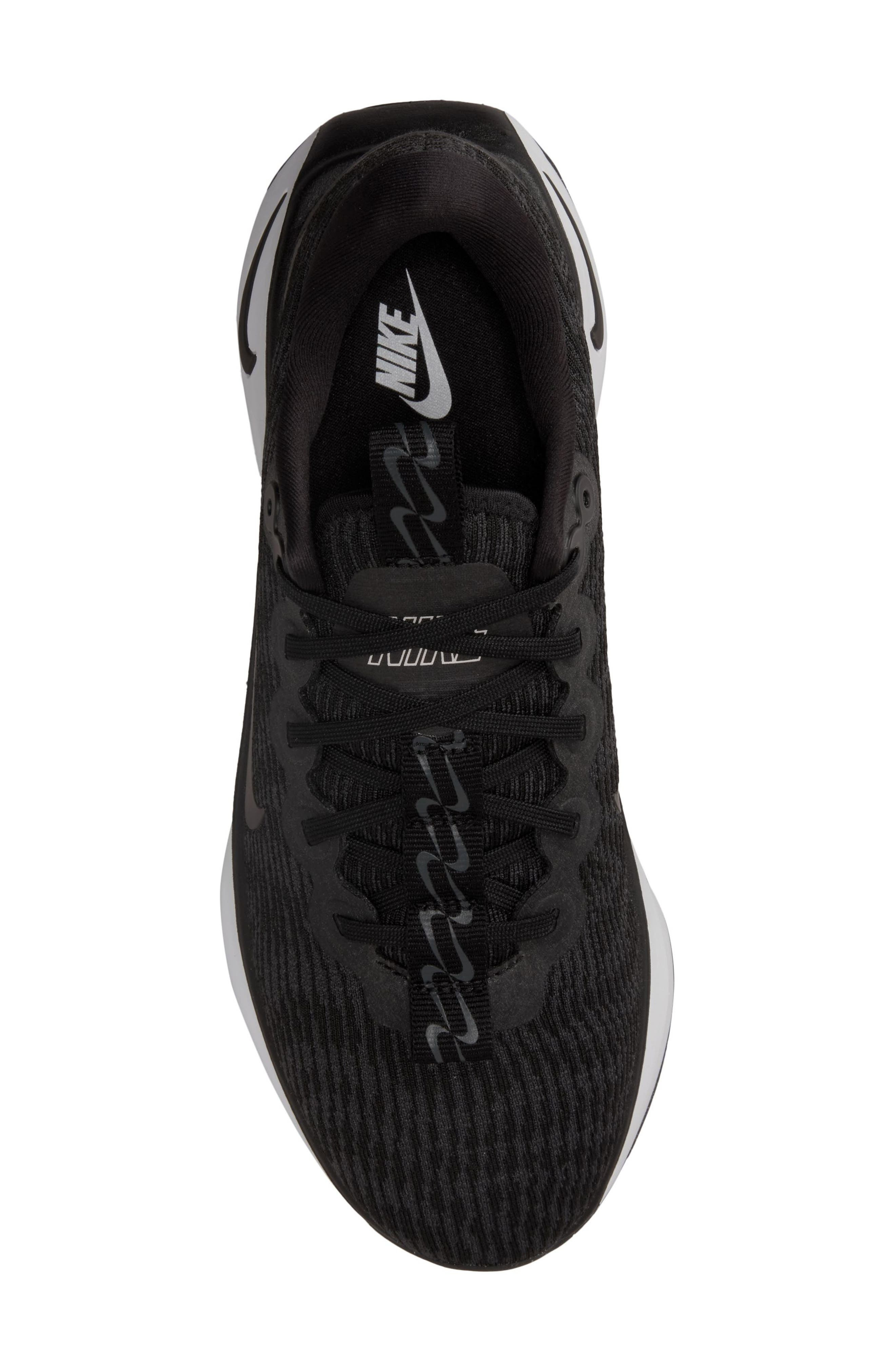 Nike Motiva Road Runner Walking Shoe in Black/Black-Anthracite-White at Nordstrom - 3