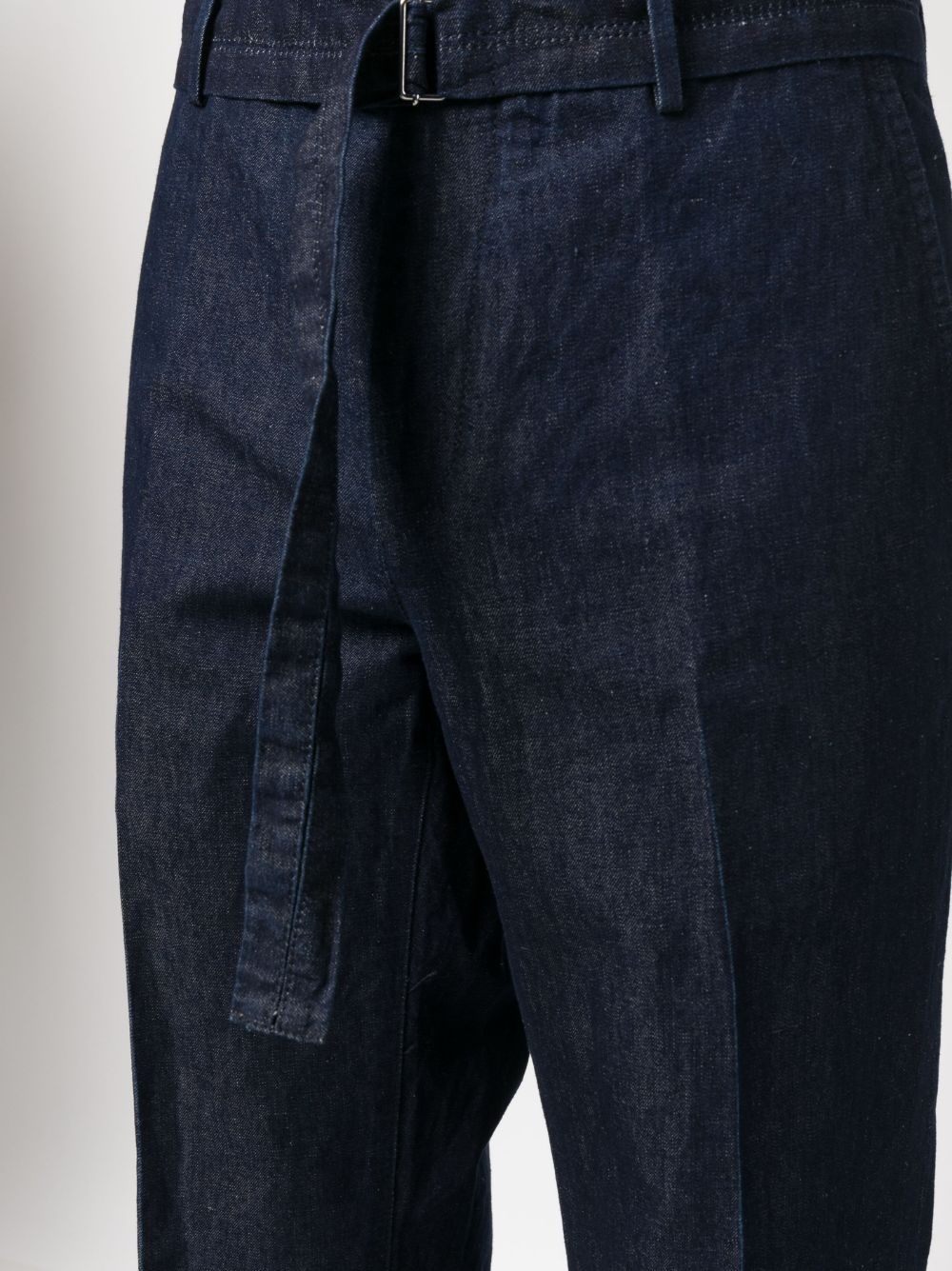 buckle-waist straight-leg jeans - 5