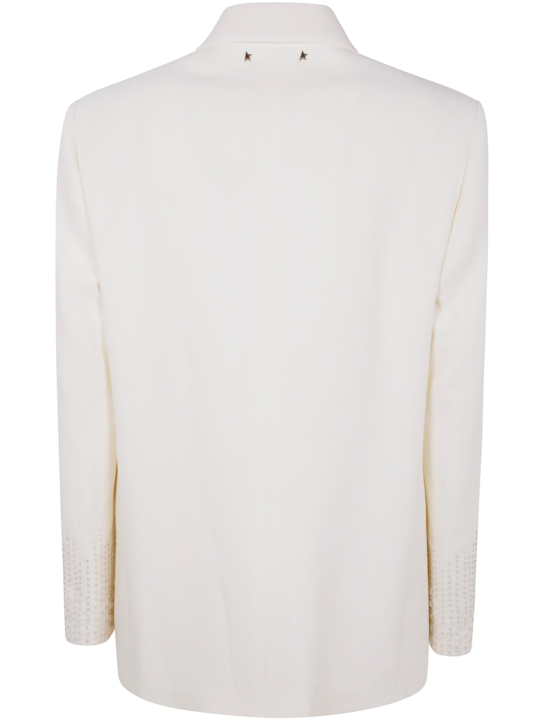 Golden Goose Women Journey W`S Single Breasted Over Jacket Viscose Wool Crepe W Satin Lapel & Beads  - 2