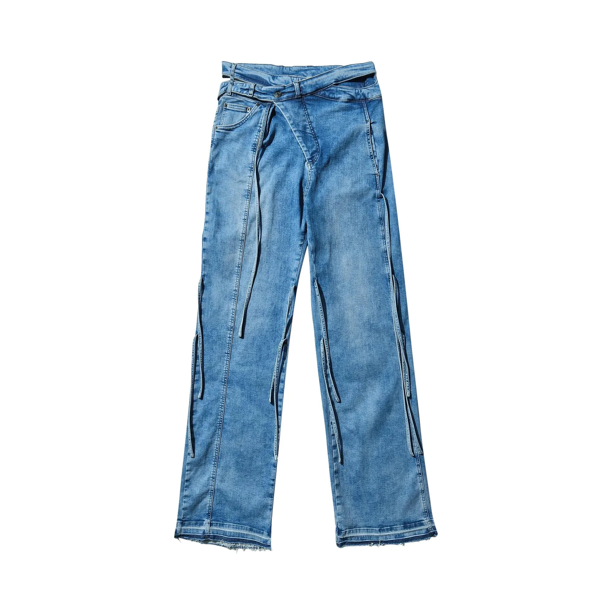 Ottolinger Strappy Signature Wrap Jeans 'Blue' - 1