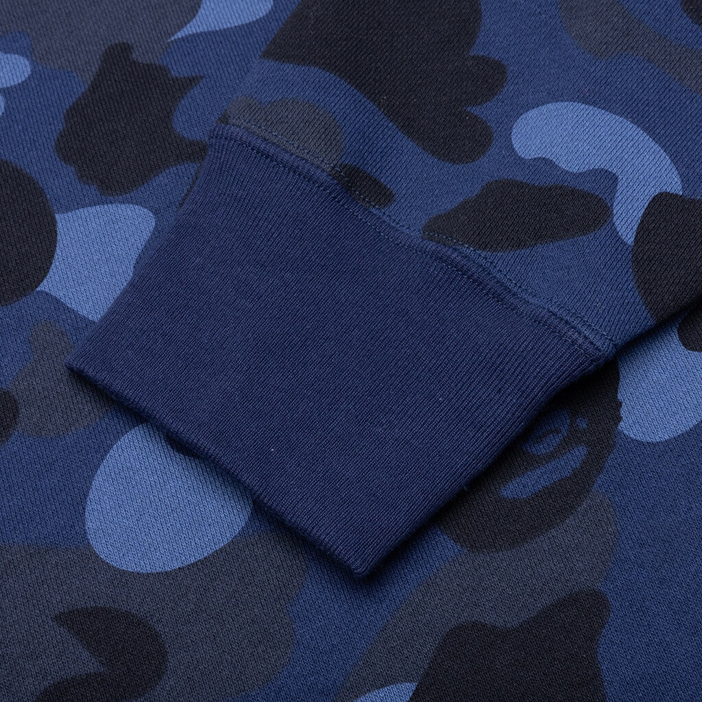COLOR CAMO PULLOVER HOODIE - NAVY - 4