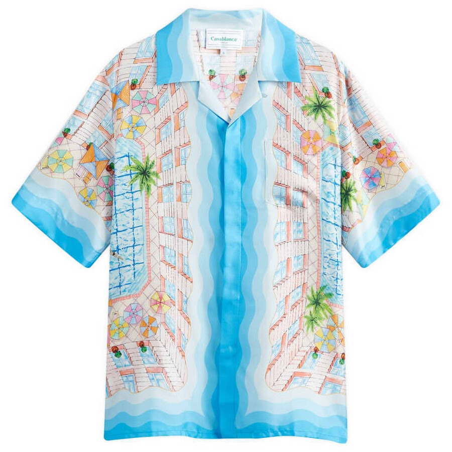 Casablanca Ladies Le Plongeon Silk Shirt - 5