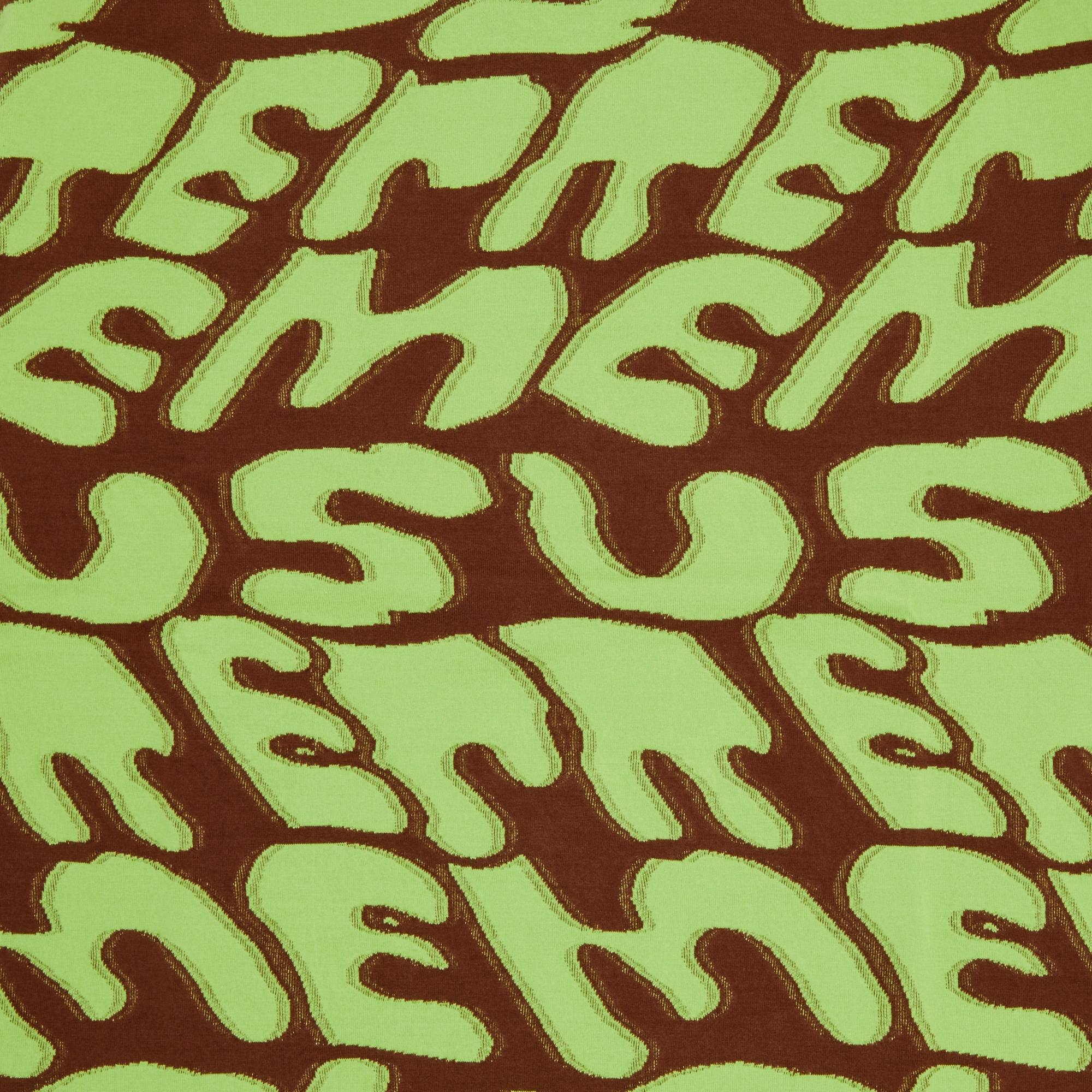 Supreme Stacked Intarsia Short-Sleeve Top 'Brown' - 3
