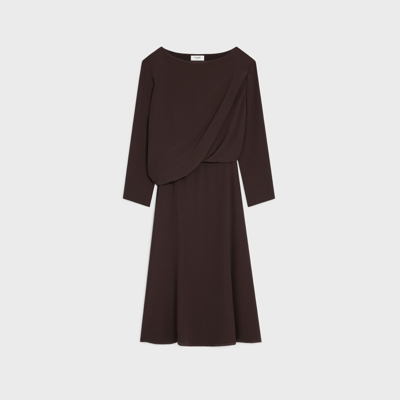 draped dress IN acetate silk crepe 1