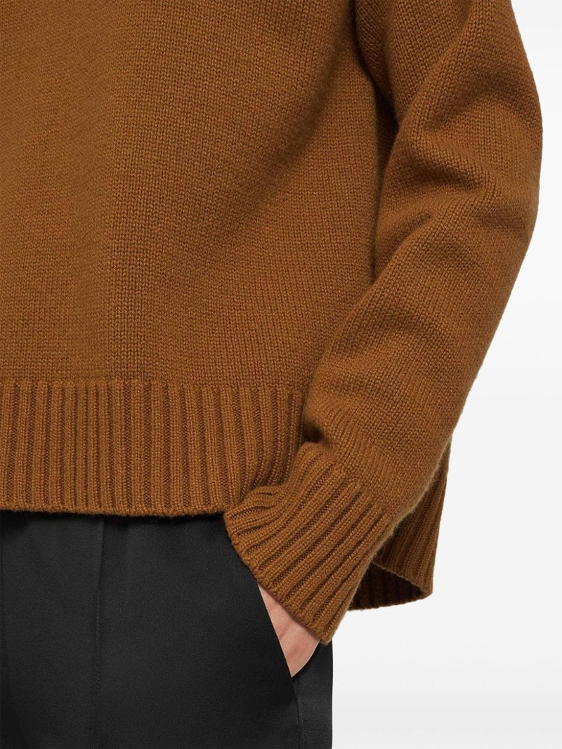 funnel-neck cashmere blend jumper 6