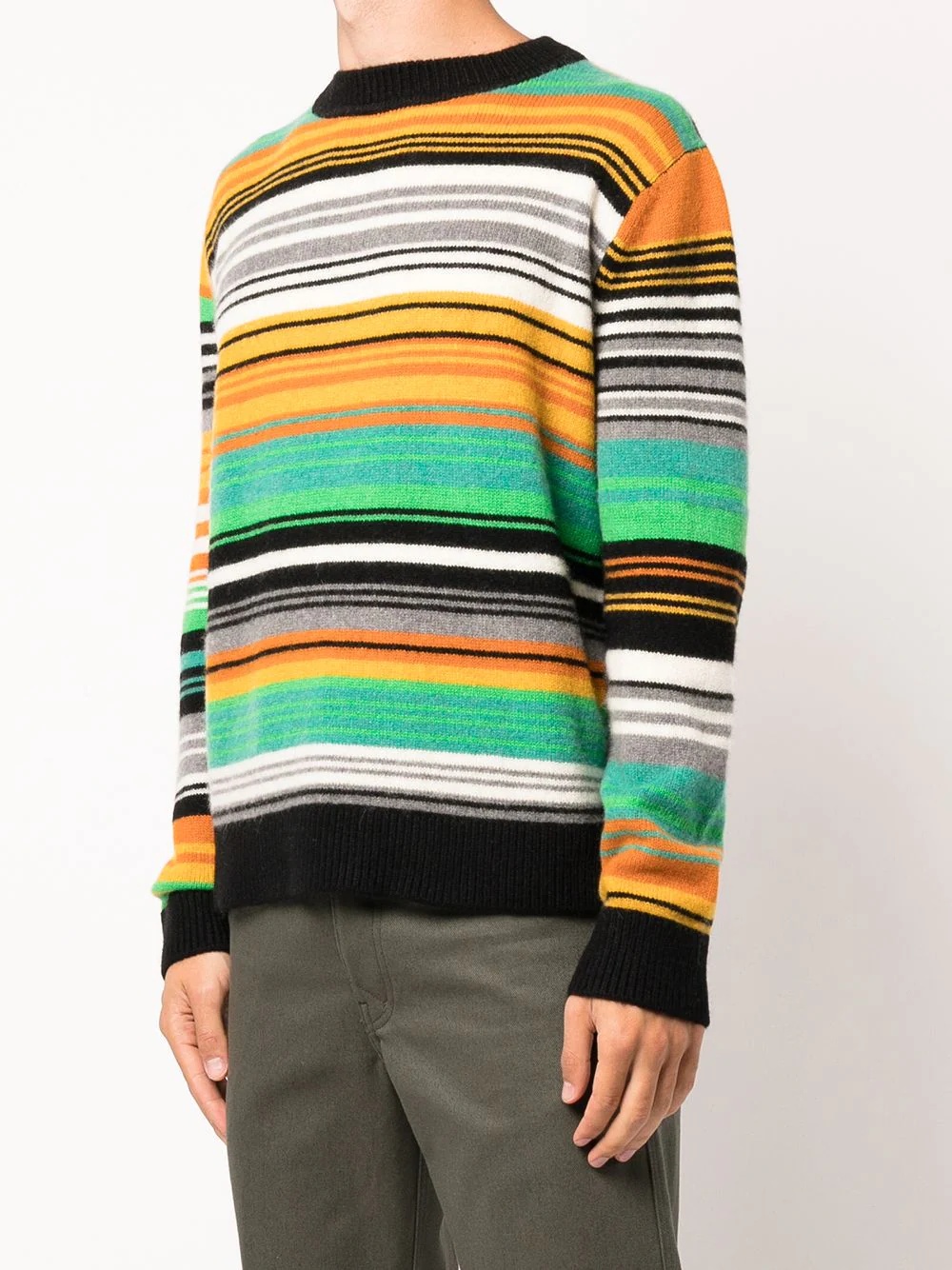 Quarter Stripe knitted crew-neck jumper - 4