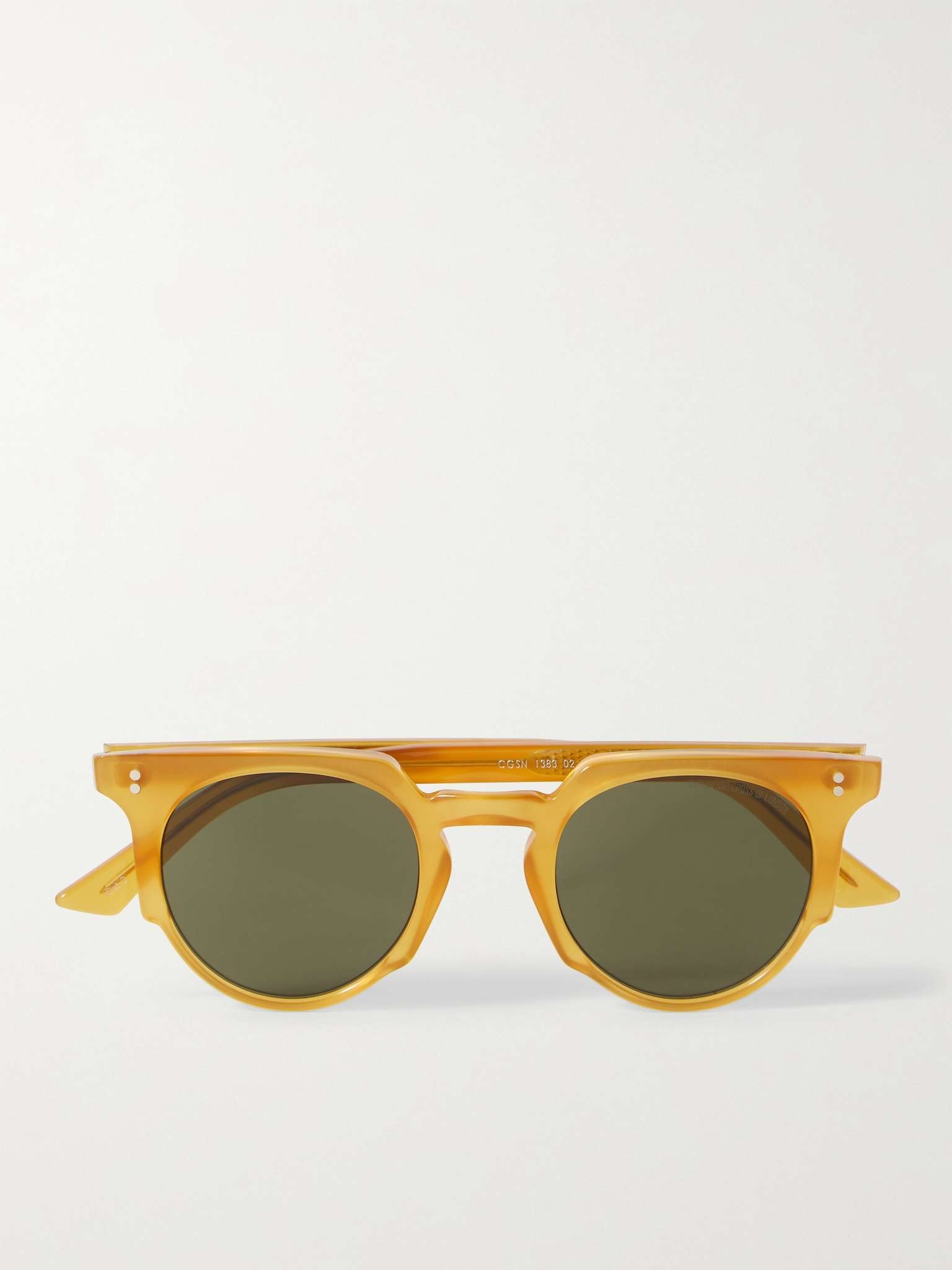 Round-Frame Acetate Sunglasses - 1