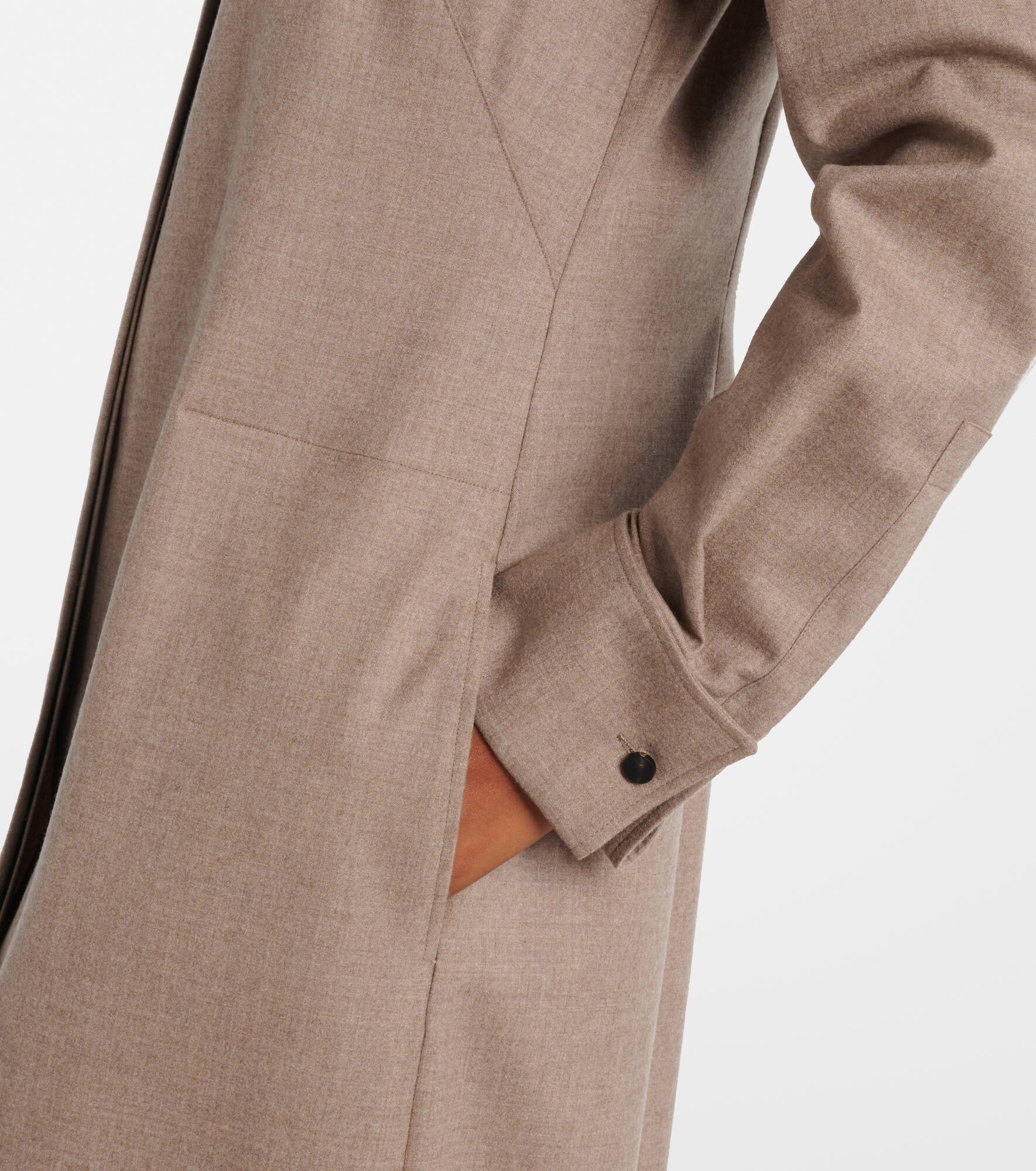 Pallino cashmere-blend shirt dress - 5