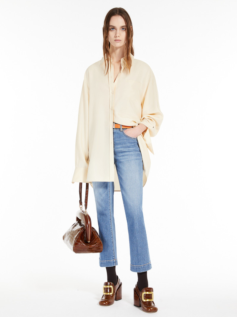 Max Mara SCHERMO Flared perfect-fit jeans outlook