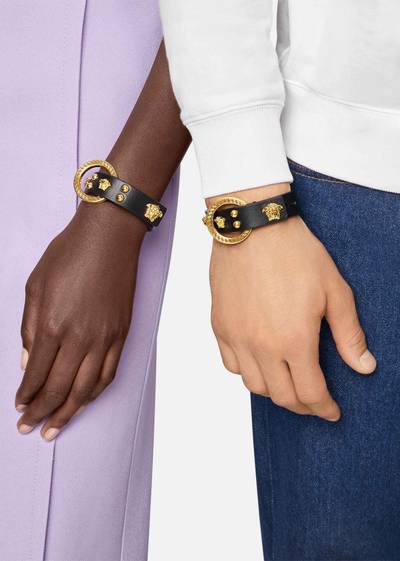 VERSACE Medusa Stud Leather Bracelet outlook