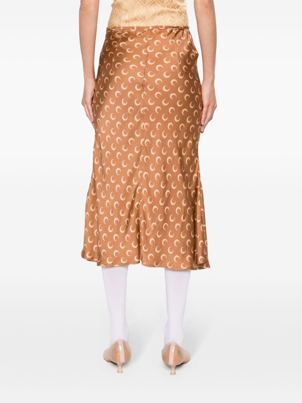 Crescent-Moon-print skirt - 4