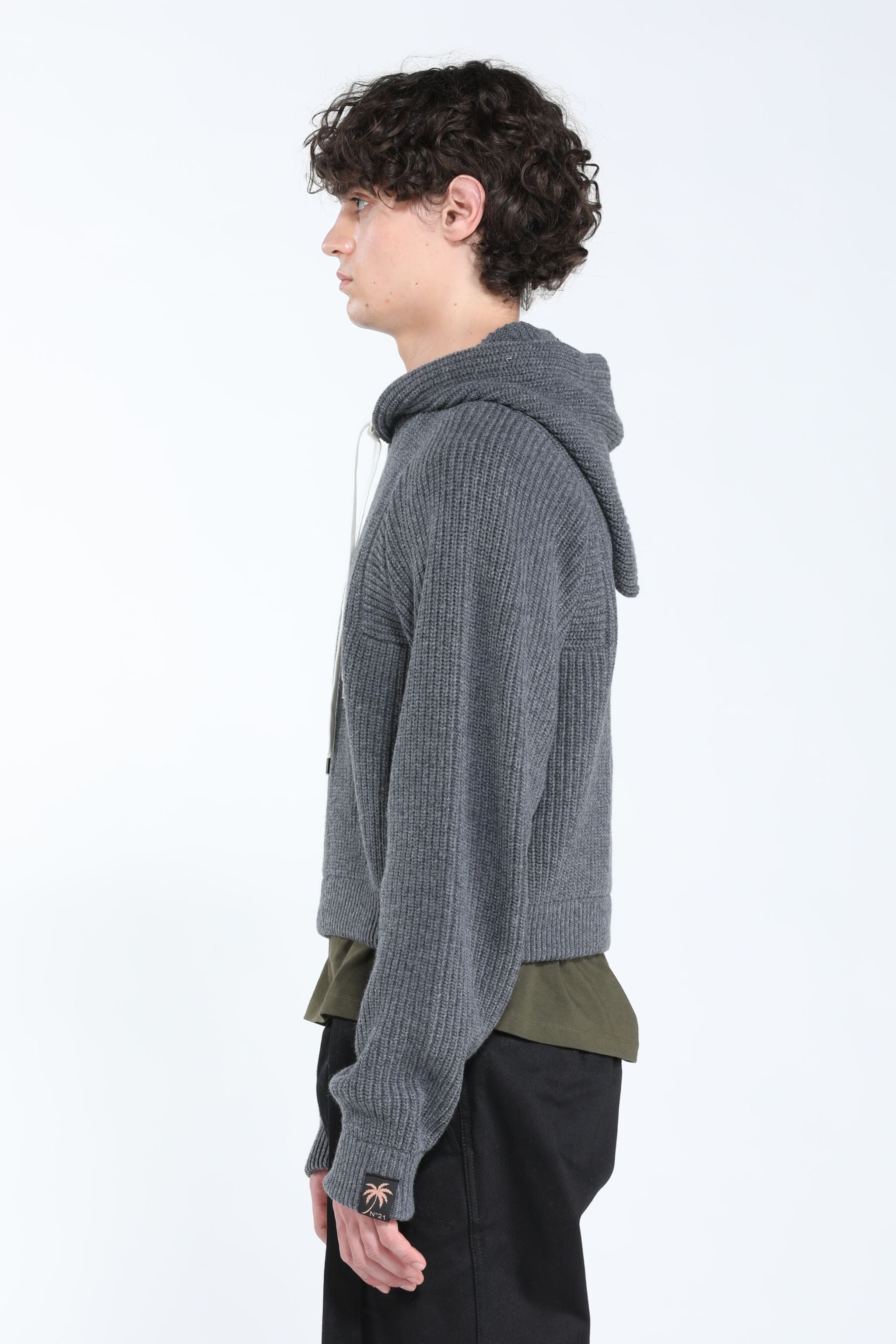 HOODED WOOL SWEATER - 3