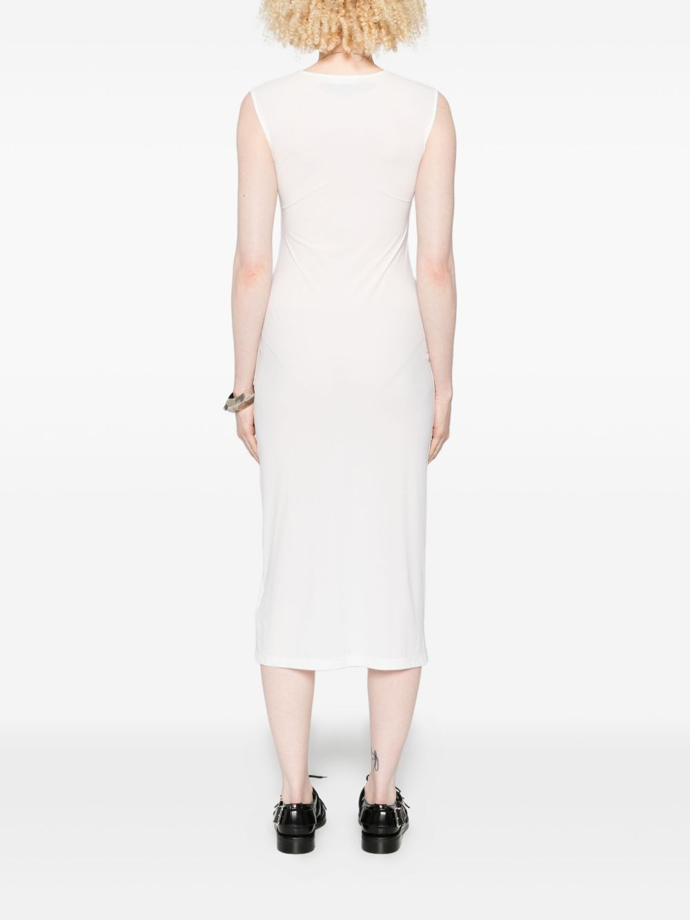sleeveless round-neck dress - 4