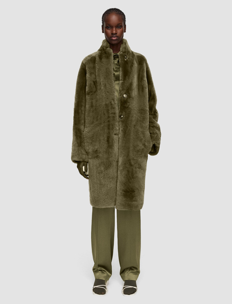 JOSEPH Reversible Shearling Britanny Coat outlook