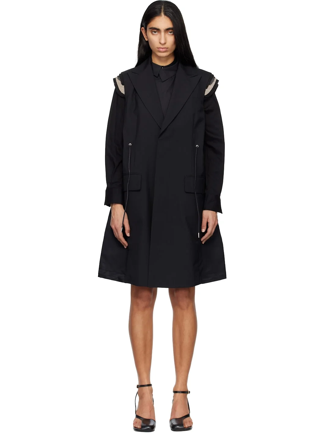 Black Suiting Vest - 1