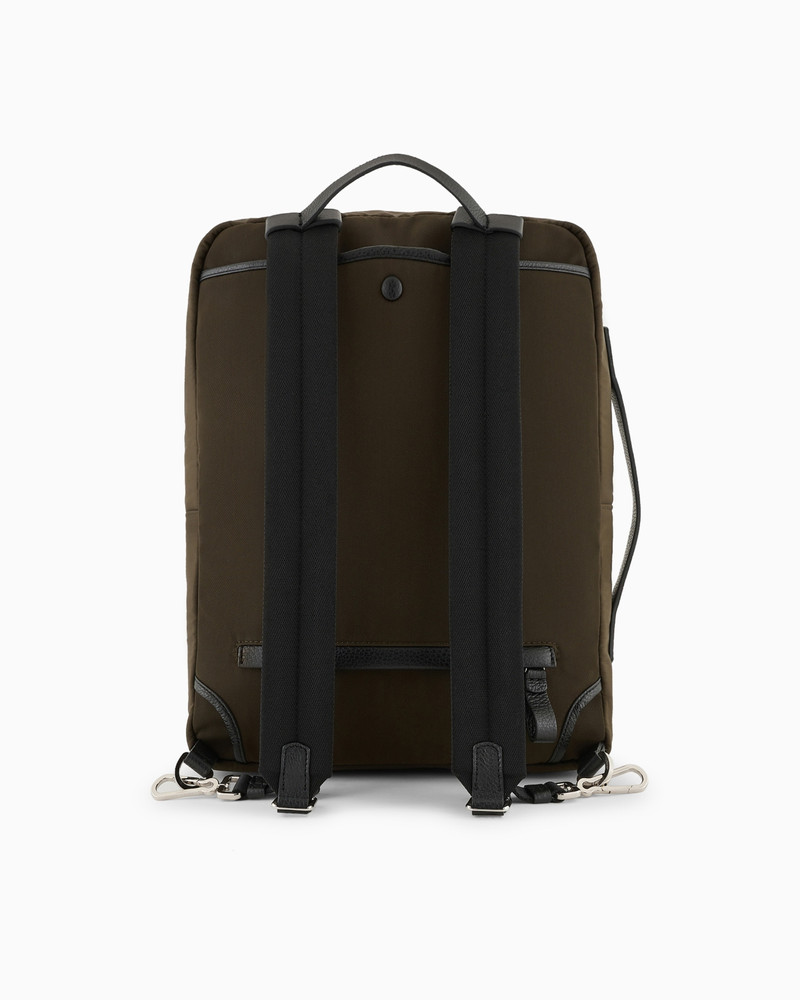 ASV NYLON AND PEBBLED-LEATHER BACKPACK 3