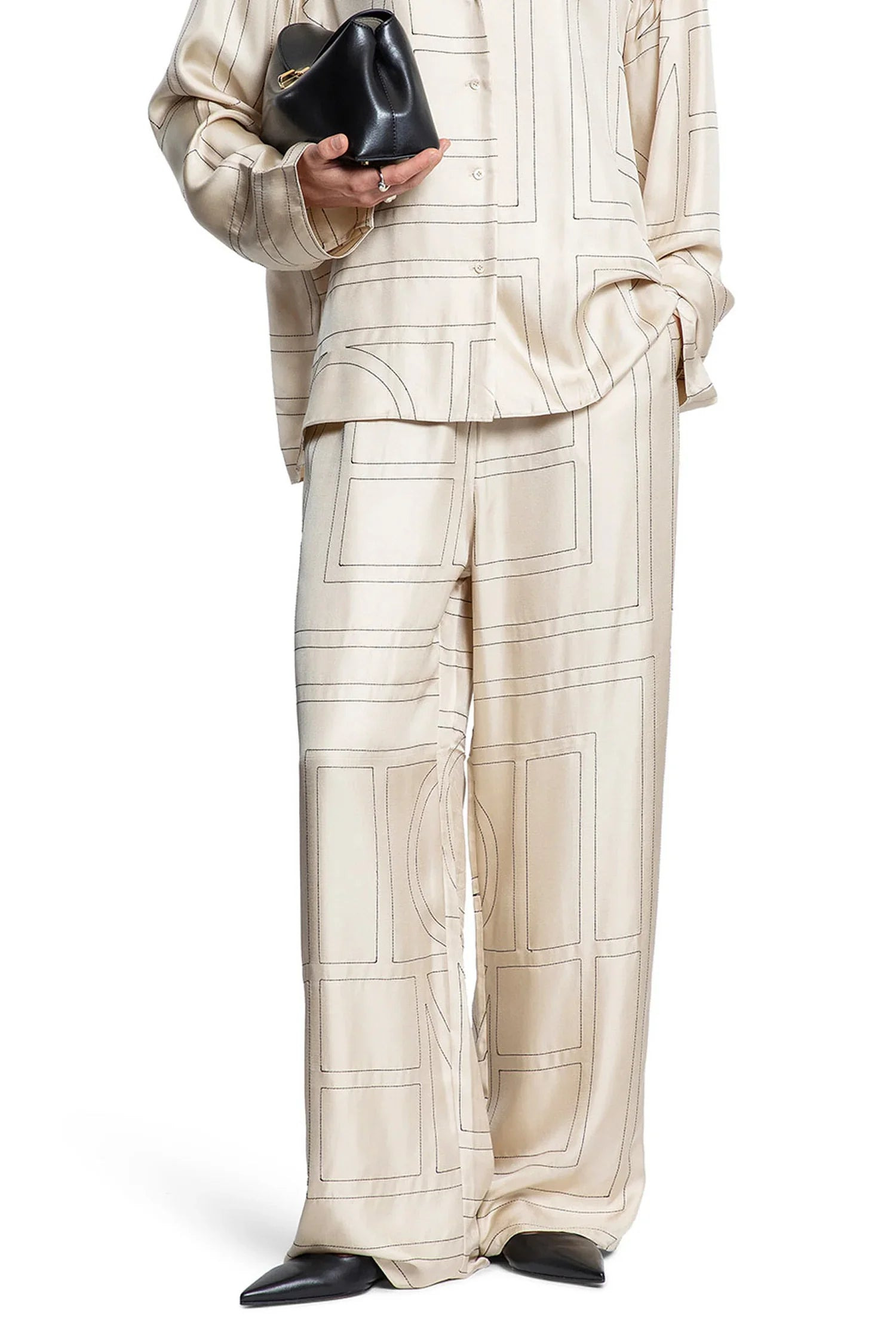 Monogram-Silk-Pj-Bottoms - 5