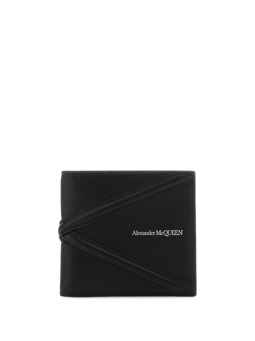 logo-plaque leather wallet - 1