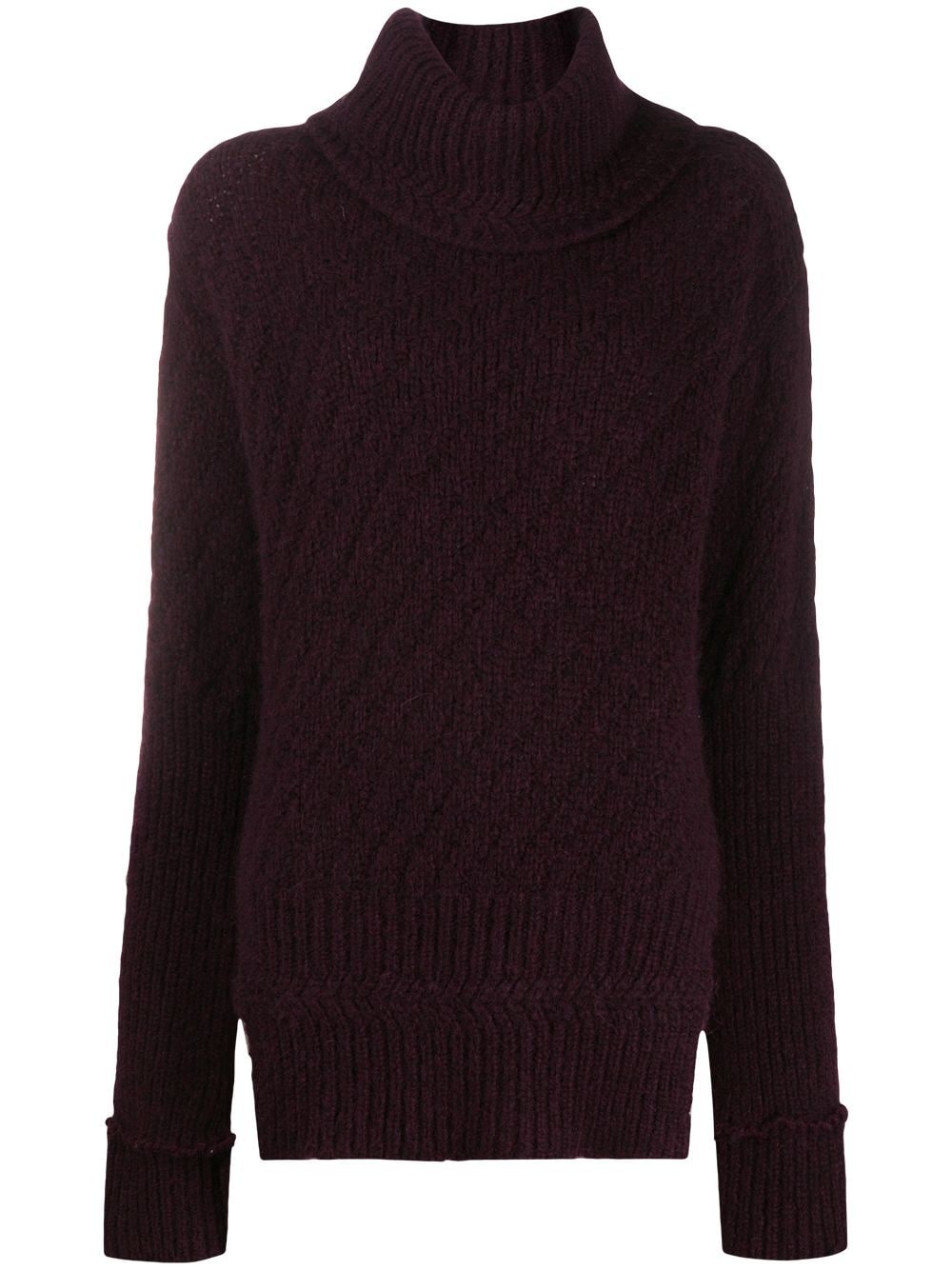 oversized roll-neck jumper - 1