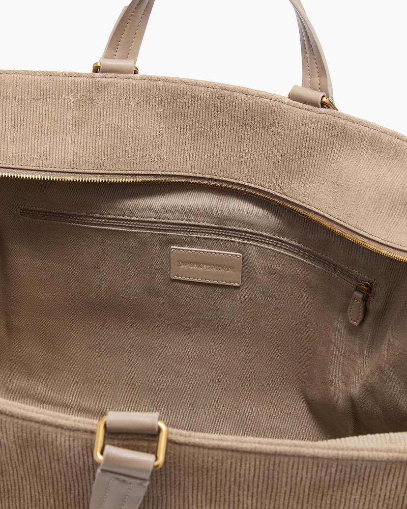ASV OVERSIZED HANDBAG IN EMBOSSED SUEDE 4