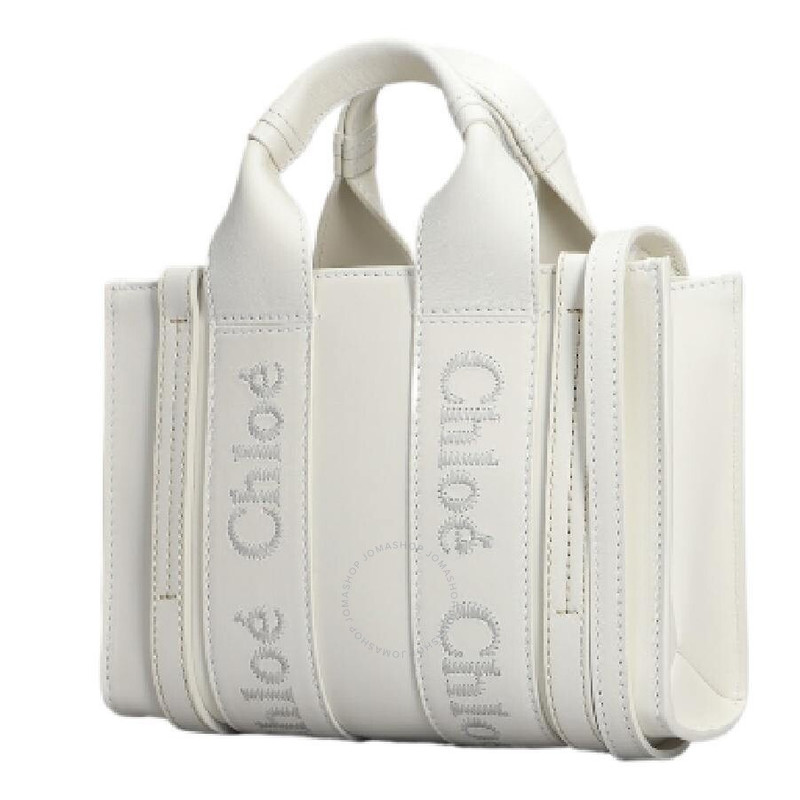 Chloé Chloe Mini Woody Leather Tote Bag outlook