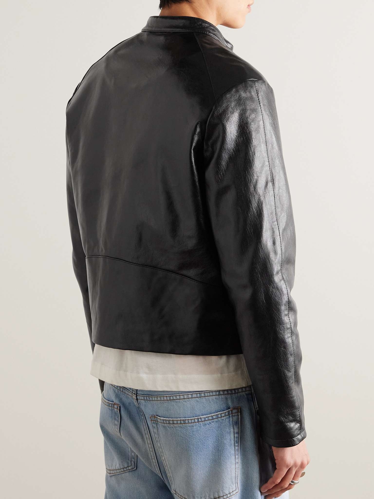 Leather Biker Jacket - 3