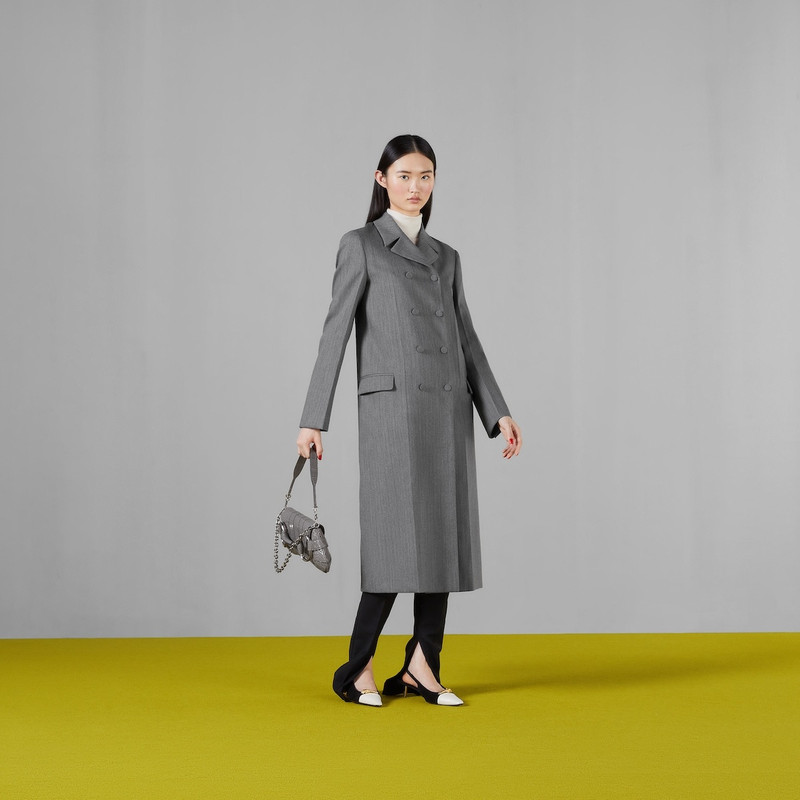 GUCCI Pinstripe wool coat with Horsebit outlook