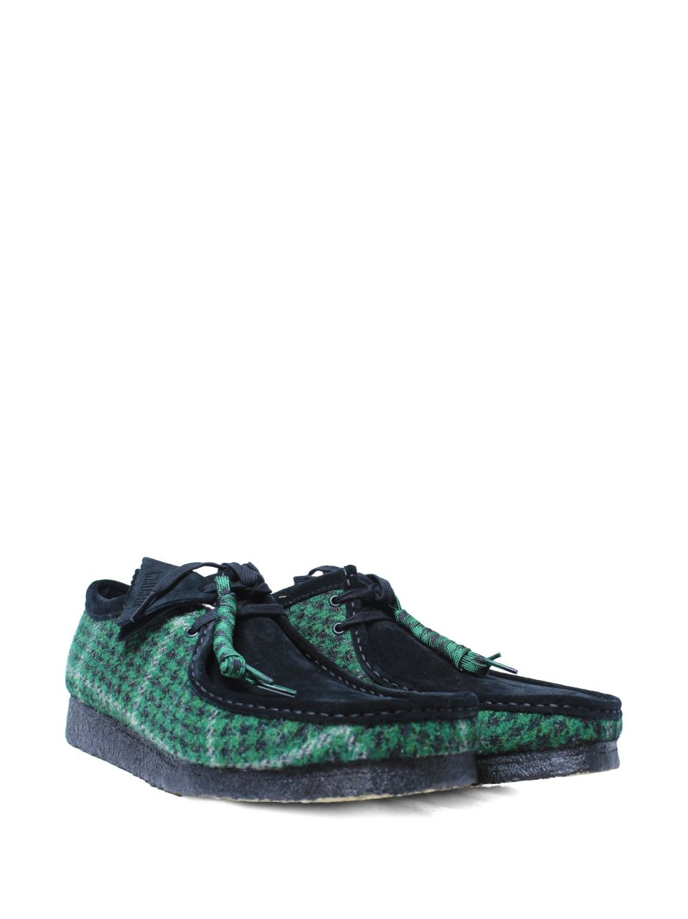 Wallabee tweed-check boots - 2